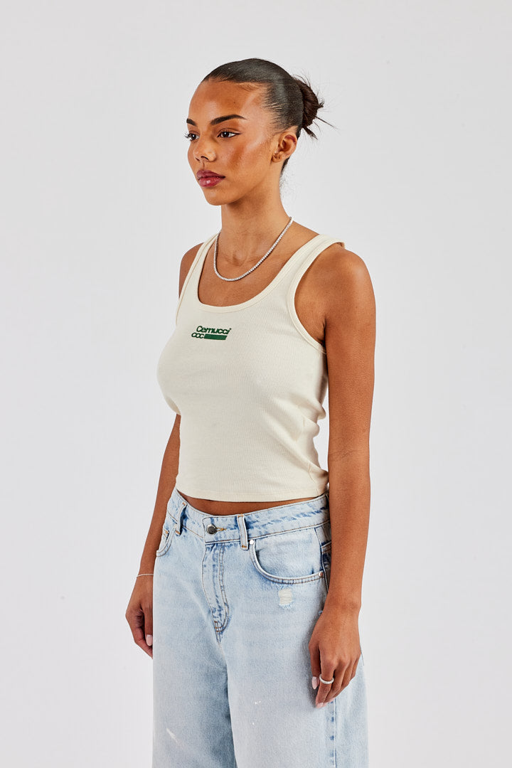 CCC Scoop Neck Vest - Off White